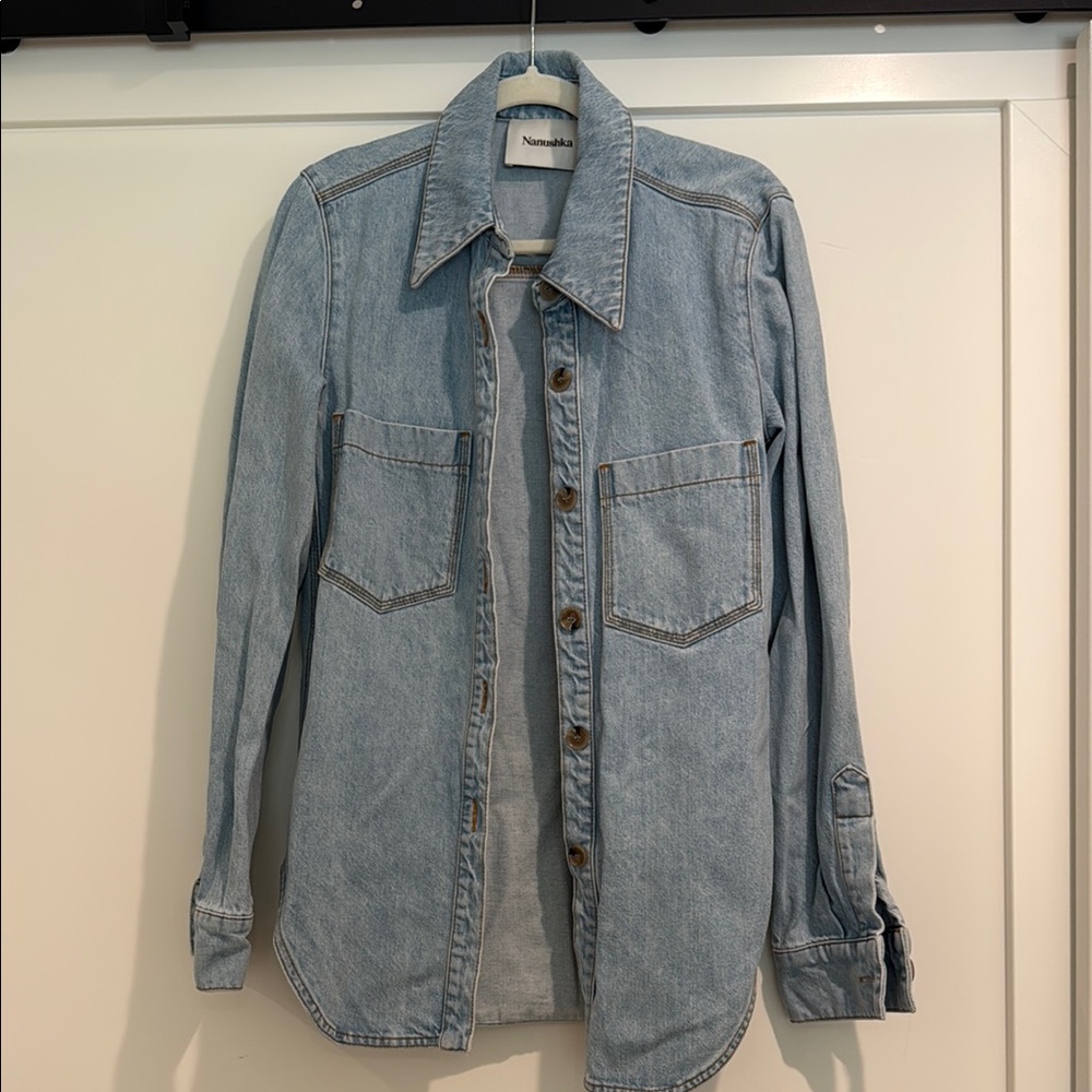 Light Blue Denim Shirt by NANUSHKA